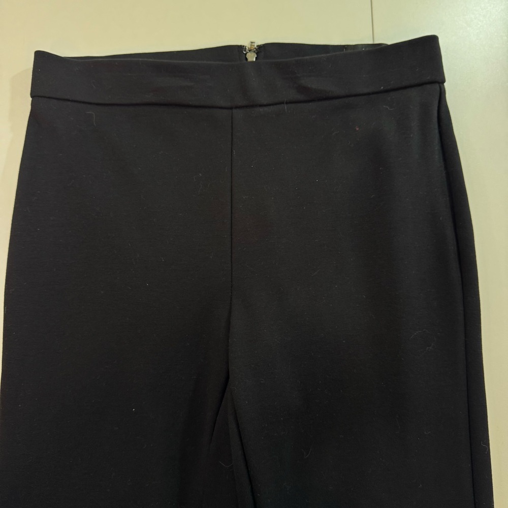 J.CREW Pixie Pant Black Zip Back Ponte Knit Stretch Small Women Skinny Leg Pants